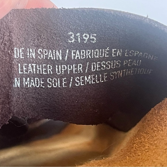 Autenti Brown Leather Double Buckle Sandals Cork Soles Size 10 - Picture 14 of 16